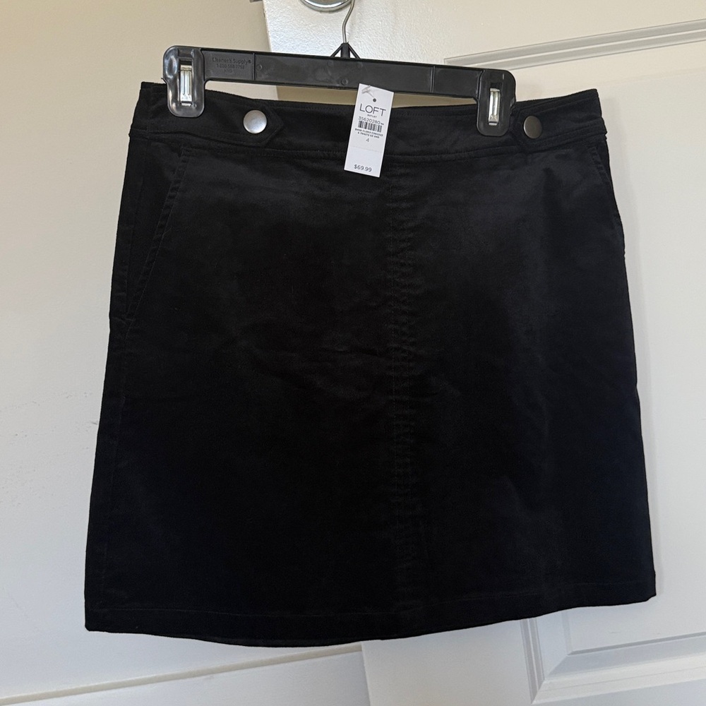 LOFT Black Mini Skirt